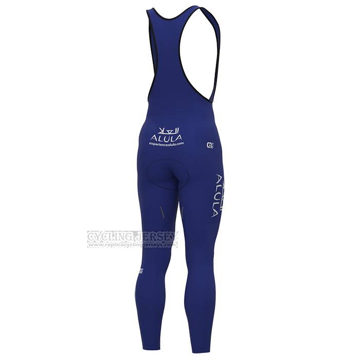 2023 Cycling Jersey Jayco Alula Blue White Long Sleeve and Bib Short